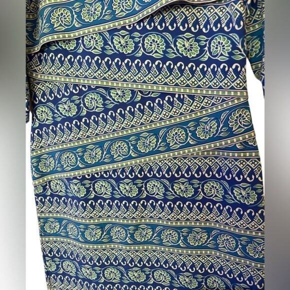 J. McLaughlin Nicola Dress Blue Green Women's Size Medium Excellent very gently - Picture 5 of 8